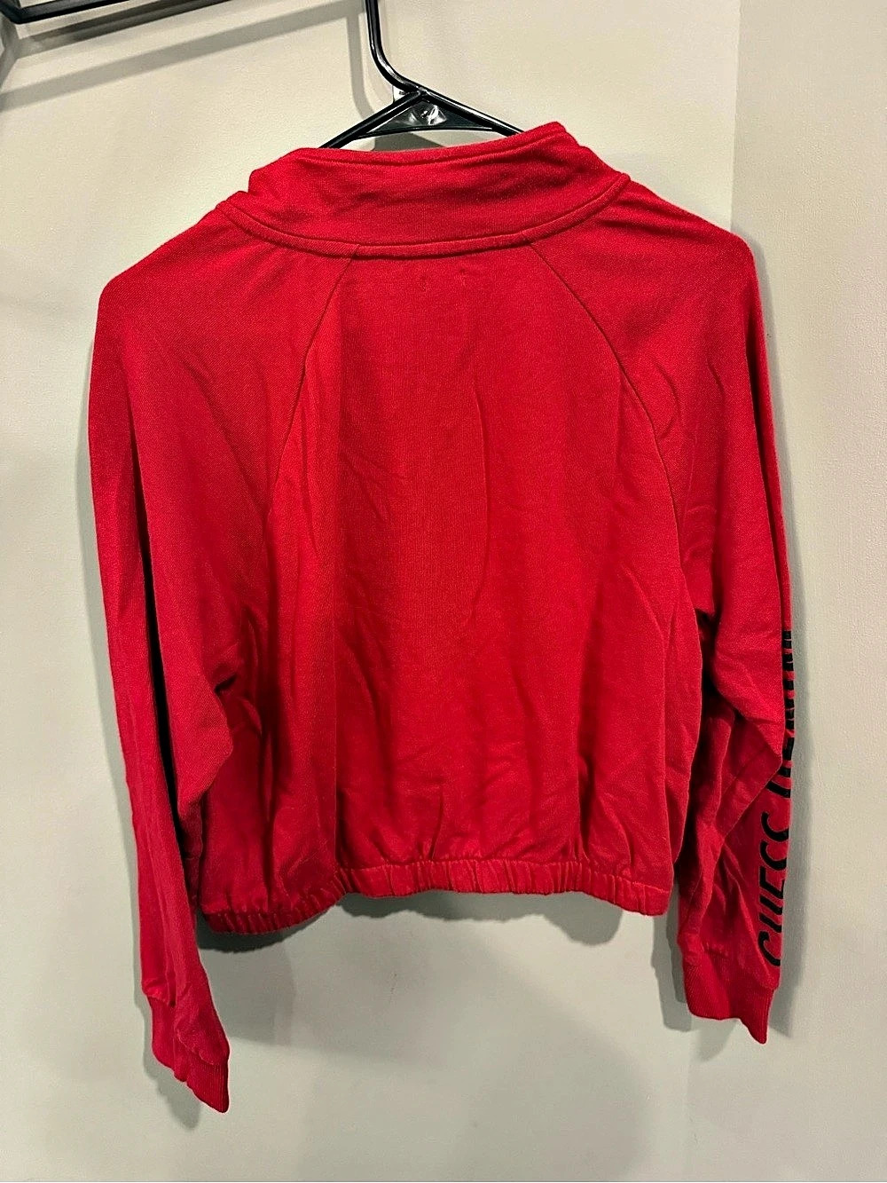 GUESS Red Quarter-Zip Sweatshirt - Picture 3 of 6
